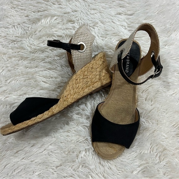 LUCKY BRAND Kyndra Khaki Espadrille Wedge Size 9.5 - Picture 2 of 12